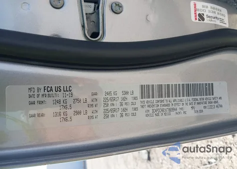 2019 Dodge Journey Se Value Package из США, поврежденный, VIN 3C4PDCAB1KT869944